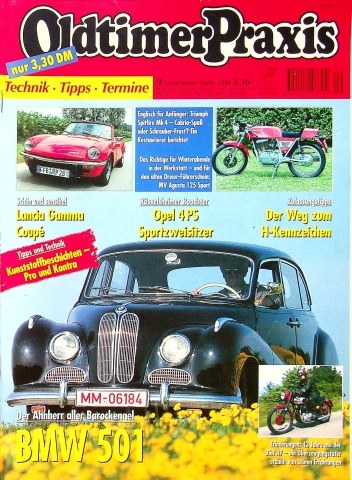 Deckblatt Oldtimer Praxis (09/2001)
